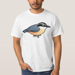 Röd-gådd mot Nuthatch Tee
