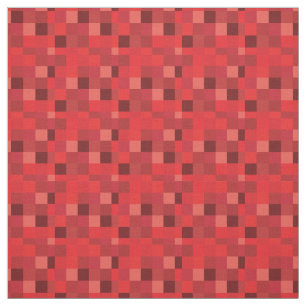 Röd Gamer för Pixelated mönster   Tyg
