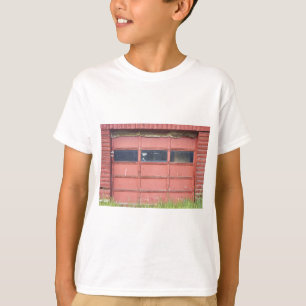 Röd garagedörr t shirt