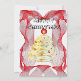 Röd gasbinda halo Julgran Inbjudningar