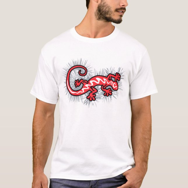 Röd gecko t shirt (Framsida)