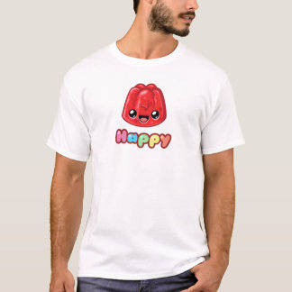 Röd gelé Glad text - Glad hopp T Shirt