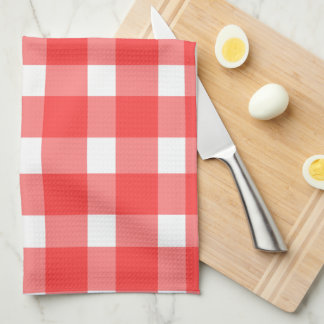 Röd Gingham Köksduk Kökshandduk