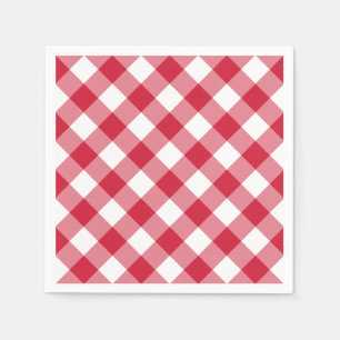 (Röd) Gingham, Pappersservett