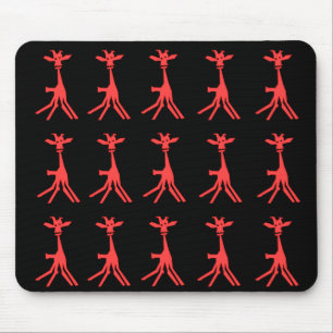 Röd giraff Mousepad Musmatta