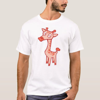 Röd giraff - t shirt