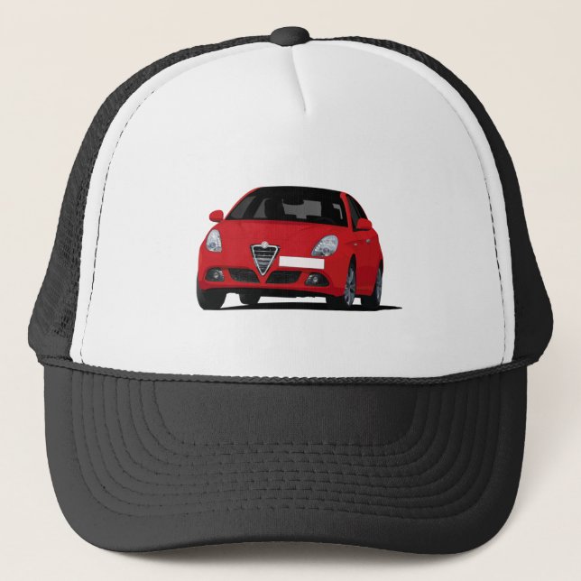 Röd Giulietta Trucker Hatt Keps (Framsida)