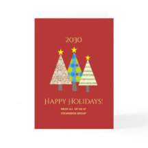 Röd glad helg för julgran för popkonstmönster