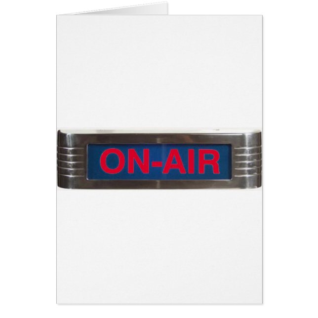 Röd glödPå-Luft tänder Hälsningskort (Framsidan)