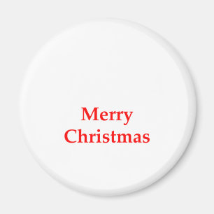 Röd god jul de MUSEUMZazzle gåvorna Magnet