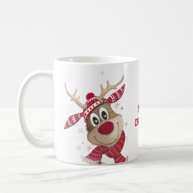 Röd God Jul Kaffe Mugg (Vänster)