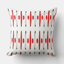 Röd Grå Svart Retrofuturism Designer Modernist