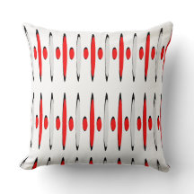 Röd Grå Svart Retrofuturism Designer Modernist
