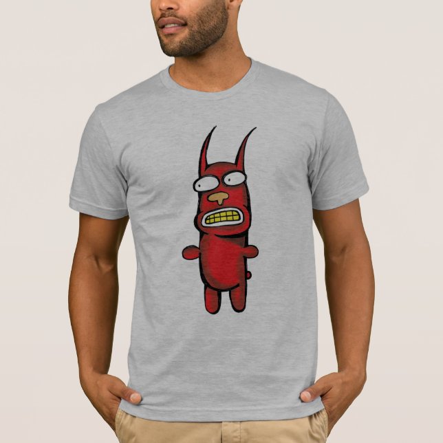 röd grabb tee (Framsida)