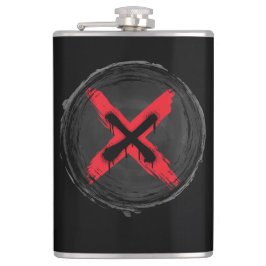 Röd gradering av Grunge Fickplunta