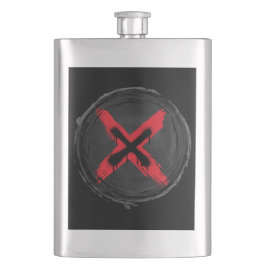 Röd gradering av Grunge Fickplunta