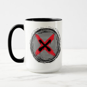 Röd gradering av Grunge Mugg