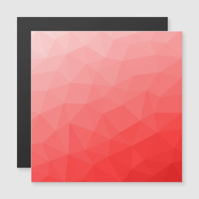 Röd gradient geometriskt nätmönster (Fram/baksida)