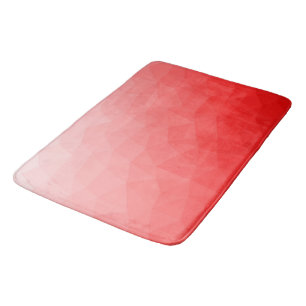 Röd gradient geometriskt nätmönster badrumsmatta