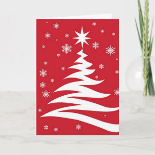 Röd grafik för jul - helgkort