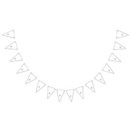 Röd grafik med intricate line art mo vimplar