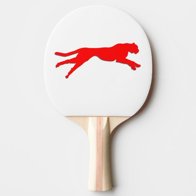 Röd grafik pingisracket (Framsidan)