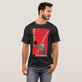 RÖD GRAFISK WEIM-MANAR SVART FÖR T-TRÖJA T-SHIRT