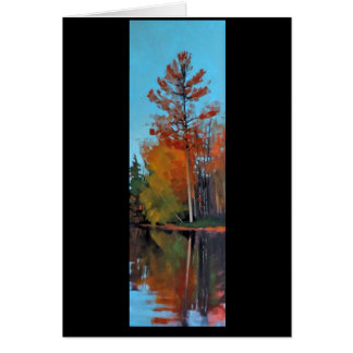 Röd gräsreflexion hälsningskort