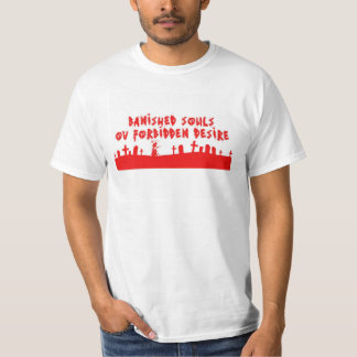 Röd grav för BSOFD på vitsouls Tee Shirt