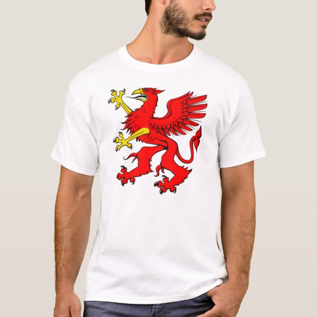 Röd Griffin T-shirt (Framsida)
