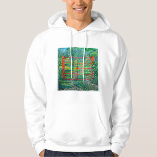 Röd grindsommar 2010 sweatshirt med luva