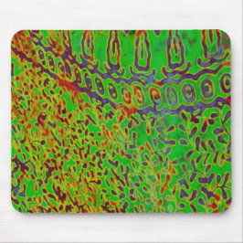 Röd & grön Batikabstrakt Mousepad Musmatta
