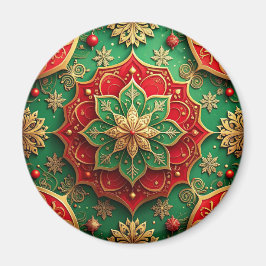 Röd Grön Dekorativ Jul Magnet