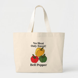 Röd Grön Gul Paprika Bell Pepper Rolig Jumbo Tygkasse