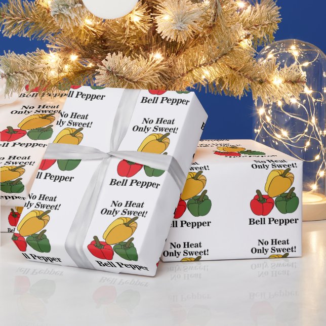 Röd Grön Gul Paprika Bell Pepper Rolig Presentpapper (Helgdagar)