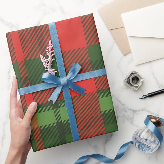 Röd grön julpresentpapper presentpapper (Gifting)