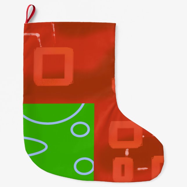 Röd Grön Julstrumpa (Framsidan)