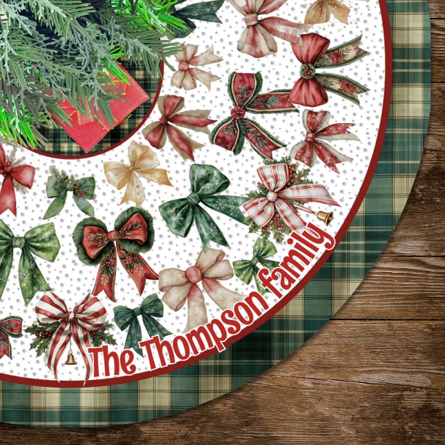 Röd Grön kokett slinga jul Julgransmatta Borstad Polyester (Skapare uppladdad)