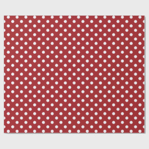 Röd, Grön och Vit Snöflinga Lane Jul Presentpapper