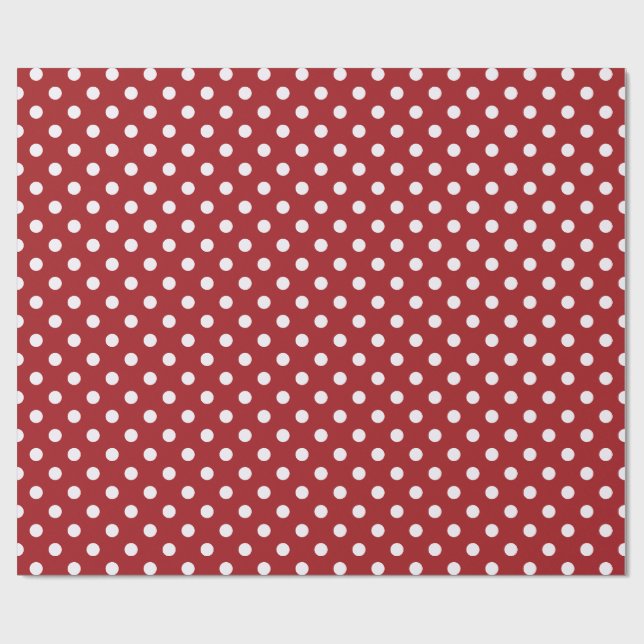Röd, Grön och Vit Snöflinga Lane Jul Presentpapper (Platt)