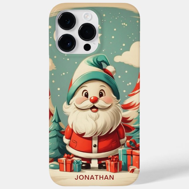 Röd Grön Söt Tomte Personlig Jul  (Baksida)