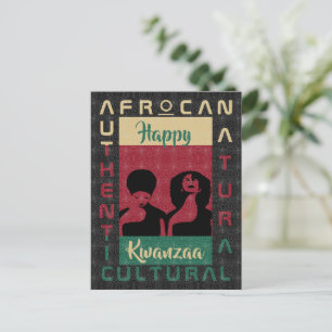 röd grön svart AFRoCA Afro Afrika Svart Kulturarv Vykort
