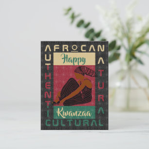 röd grön svart AFRoCA Afro Afrika Svart Kulturarv Vykort