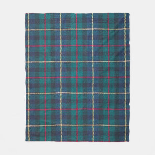 Röd, grönt, blå skotsk tartan mönster. fleecefilt