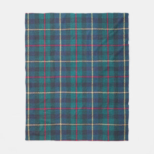 Röd, grönt, blå skotsk tartan mönster. fleecefilt