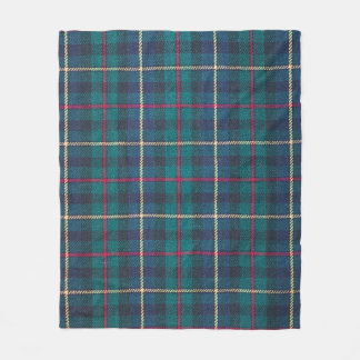 Röd, grönt, blå skotsk tartan mönster. fleecefilt