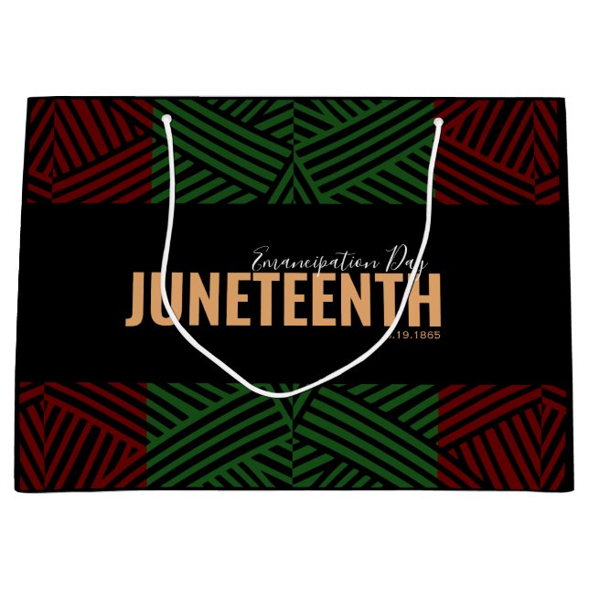Röd Grönt Emancipation Day 19 JUNETEENTH (Framsidan)