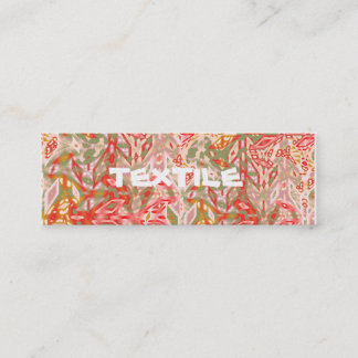 Röd grönt för textil/blek - rosa avlångt kort