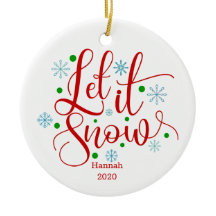 Röd Grönt Låt det snöa jul-Helgdag