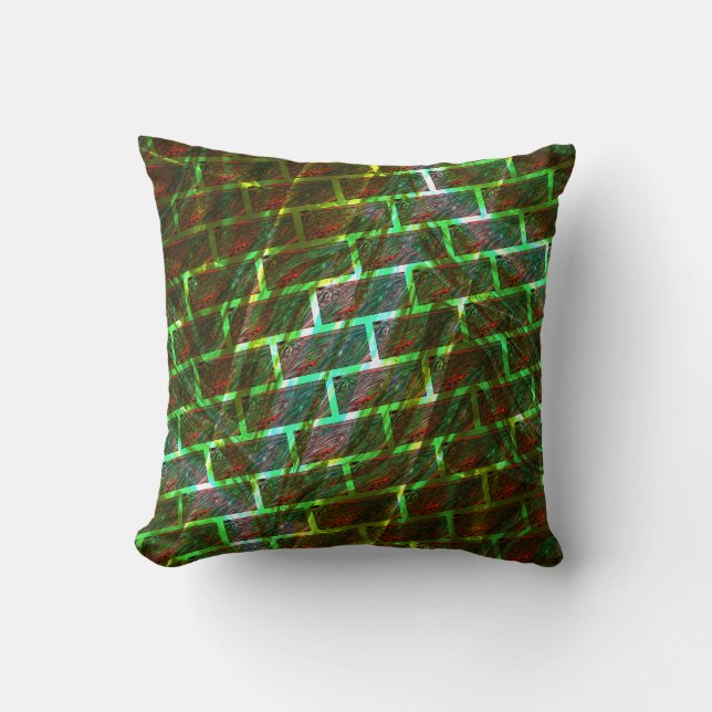 Röd grönt, nedfläckad, repor, stödraster eller väg kudde (Framsida)